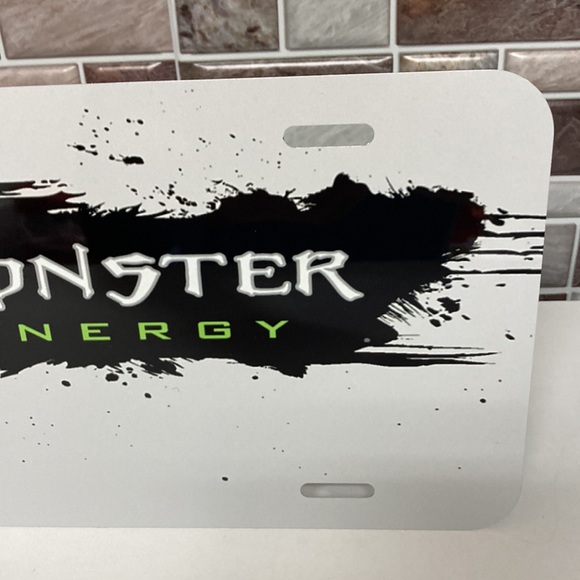 COPY - COPY - Monster Energy Logo License Plate With Cupholder Inserts - Picture 3 of 5